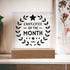 Employee Of The Month - Square LED Plaque
