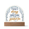 Gratitude - LED Dome Plaque