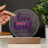 Love Note - LED Circle Plaque