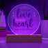 Love Note - LED Circle Plaque