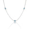 14K Gold Blue Topaz Necklace by Alexis Jae