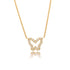 14K Gold Diamond Butterfly Necklace by Alexis Jae