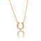 14K Gold Diamond Horseshoe Necklace by Alexis Jae