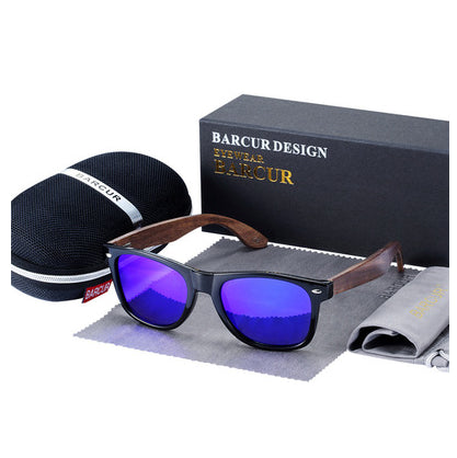 Dante's Barcur Wooden Polarized Sunglasses