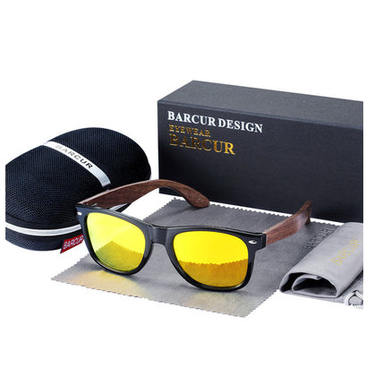 Dante's Barcur Wooden Polarized Sunglasses