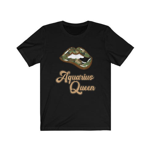 Camo Aquarius Queen T-shirt