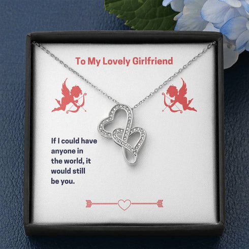 " To my lovely girlfriend " Necklace