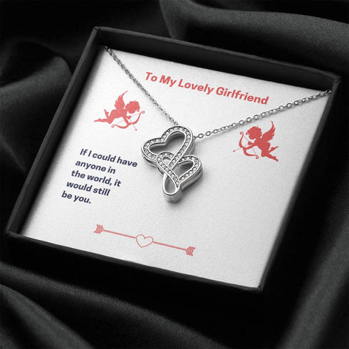 " To my lovely girlfriend " Necklace