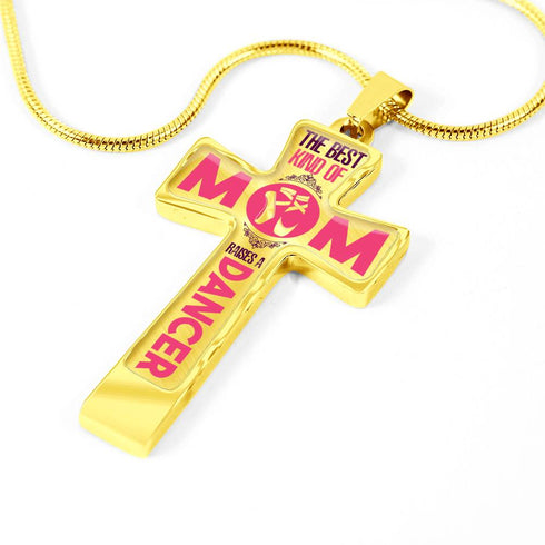 Dancer Mom Cross Necklace