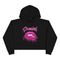 Gemini Glitter Lips Crop Hoodie