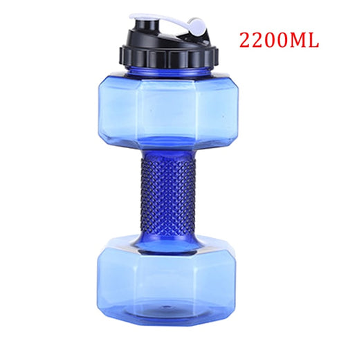 Blue- TGS OG Water Dumbbell Sport Bottle