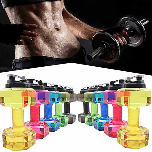 Blue- TGS OG Water Dumbbell Sport Bottle